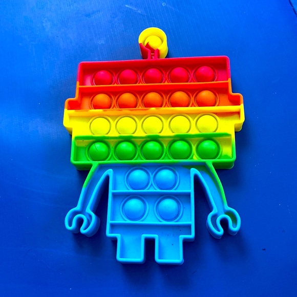 Rainbow Robot Pop-It Toy - Picture 1 of 1